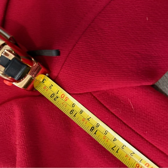 J. Crew Women's Bold Red Pea Coat - Picture 10 of 10